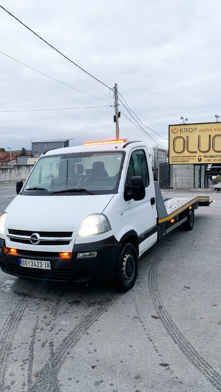 Šlep vozilo Šlep Služba Maki Beograd - profesionalno vozilo sa platformom za šlepanje automobila